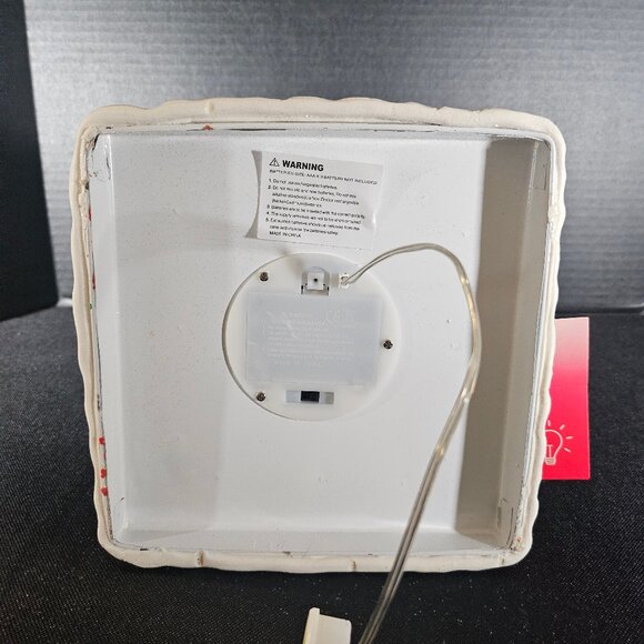 Claydough Light Up LED, Gingerbread House With Santa And Reindeer 9" Tall - Picture 6 of 14